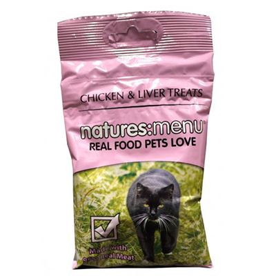Cat Treats Chicken & Liver | Natures Menu 